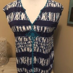 Lucky brand cap sleeve top sz XS